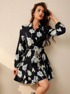 Leriya Fashion Women A-line Black Mini/Short Dress