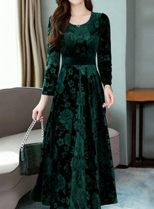 ARSH LIFESTYLE Women A-line Multicolor Maxi/Full Length Dress