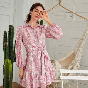 Leriya Fashion Women A-line Pink Above Knee/Mid Thigh Length Dress