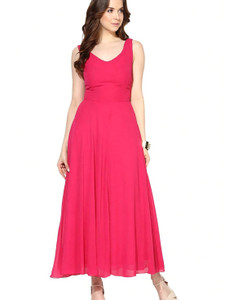 HARPA Women Maxi Pink Full Length Dress