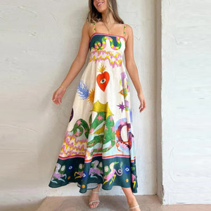 baba fashion Women A-line Multicolor Midi/Calf Length Dress