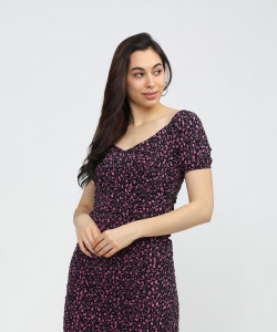 Tokyo Talkies Women A-line Multicolor Maxi/Full Length Dress
