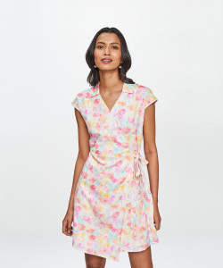 AND Women Wrap Multicolor Knee Length Dress