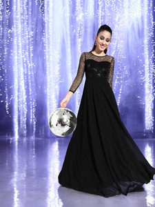 Miss Chase Women Maxi Black Full Length Dress