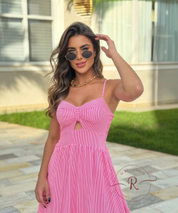 Burgstudio9 Women Gown Pink Ankle Length Dress