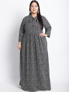 GOMES Women Maxi Black Full Length Dress