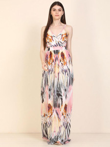 HARPA Women Maxi Multicolor Full Length Dress
