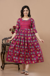 Stylishthreads Women A-line Multicolor Midi/Calf Length Dress