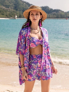 CoolAndCasual Women Two Piece Dress Multicolor Mini/Short Dress