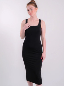 urvi fashion Women Bodycon Black Midi/Calf Length Dress