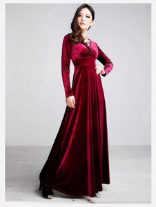 Kalki Fashion Women Fit and Flare Red Maxi/Full Length Dress