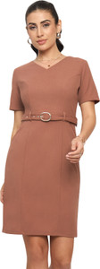 Martini Women A-line Pink Knee Length Dress