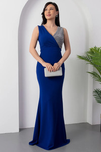 Ghateshvar Women Bodycon Blue Maxi/Full Length Dress