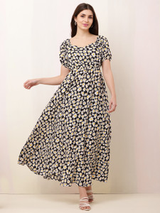 bright nex Women Maxi Multicolor Full Length Dress