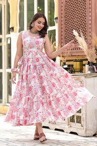 Galol Women Printed Anarkali Kurta
