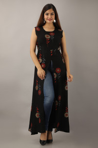 PURSHOTTAM WALA Women A-line Black Maxi/Full Length Dress