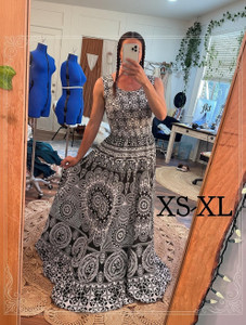 ANUNJA Women Maxi Black Full Length Dress