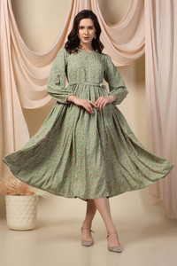Fashion Dream Women Fit and Flare Multicolor Midi/Calf Length Dress