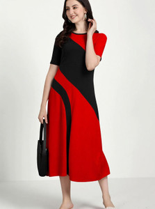 london belly Women Maxi Red Full Length Dress