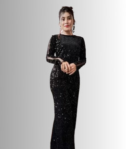 AGOF Women Bodycon Black Maxi/Full Length Dress