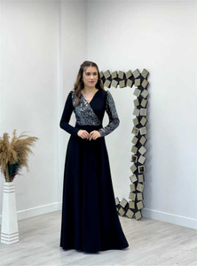 FASTSALE Women Maxi Black Full Length Dress