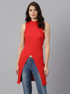 GUTI Women A-line Red Above Knee/Mid Thigh Length Dress