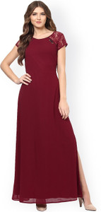 La Zoire Women Maxi Red Full Length Dress