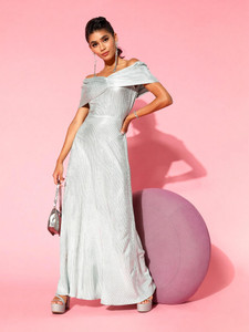 ATHENA Women Maxi Green Full Length Dress