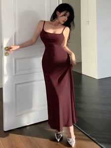 FabVerse Women Bodycon Brown Maxi/Full Length Dress