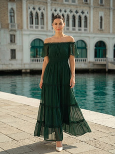 AAYU Women Maxi Green Full Length Dress