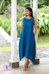 पीमुं महिलाओँ  के लिए नीला ड्रेस