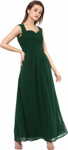 La Zoire Women Maxi Green Full Length Dress