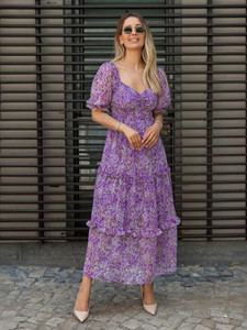 Honky Tonky Women Maxi Purple Full Length Dress