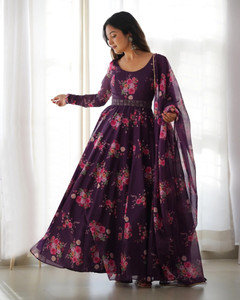 Femvy Women Printed Anarkali Kurta