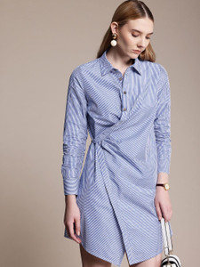 French Connection Women Asymmetric Blue Mini/Short Dress