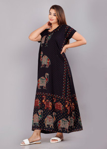 BHOOMI ENTERPRISES Women Maxi Blue Full Length Dress