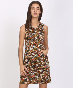 Style Quotient Women A-line Multicolor Above Knee/Mid Thigh Length Dress