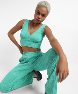 CAMPUS SUTRA Women Two Piece Dress Green Maxi/Full Length Dress