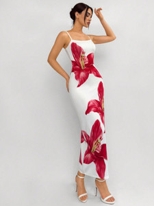 FabVerse Women Bodycon White Ankle Length Dress