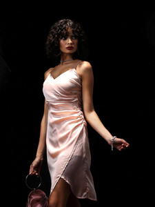 Tokyo Talkies Women Wrap Orange Mini/Short Dress