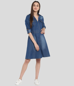 what is a knee length dress Knee-Length Semi-Formal Short-Sleeve Dress