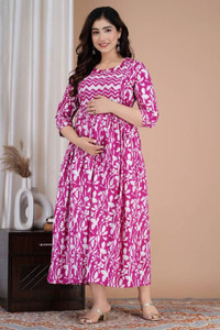 Stylishthreads Women Fit and Flare Multicolor Below Knee Dress