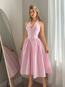 Elyraa Women A-line Pink Midi/Calf Length Dress