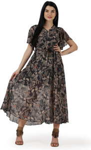 Pratyusha Women Maxi Multicolor Full Length Dress