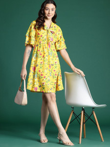 ड्रेसबेरी महिलाओँ  के लिए पीला ड्रेस