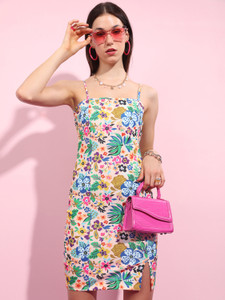 Tokyo Talkies Women Bodycon Multicolor Above Knee/Mid Thigh Length Dress