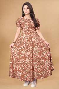 OZEX Women Maxi Multicolor Full Length Dress