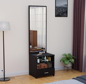 Aspirata Furniture Dressing Table | with Mirror & Storage for Bedroom Engineered Wood Dressing Table
