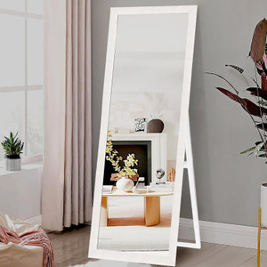 kaevion 5 Feet Full Length Half Stand Mirror | Full Body Floor Standing Cheval Mirror Glass Dressing Table