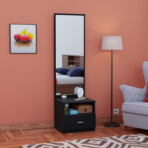 Aspirata Furniture Dressing Table | with Mirror & Storage for Bedroom Engineered Wood Dressing Table